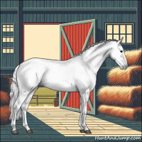 Horse Color:Gray Black Sabino 