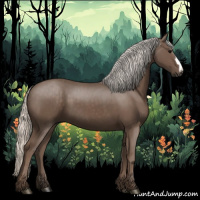 Horse Color:Silver Black 
