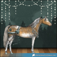 Horse Color:White Spotted Silver Buckskin Dun 