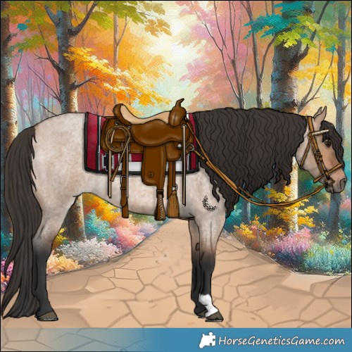 Horse Color:Bay Roan Dun 