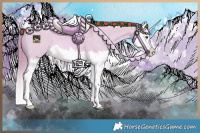 Horse Color:Watercolor Red Dun Splash 