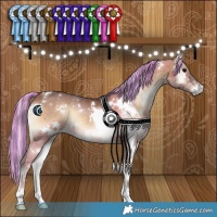 Horse Color:Painted White Spotted Silver Brown Onyx 