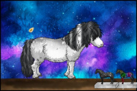 Horse Color:White Spotted Brown Chinchilla 