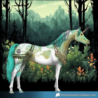 Horse Color:Watercolor Brown Ice Tobiano Rabicano 