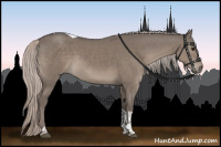 Horse Color:Silver Grullo Tobiano 