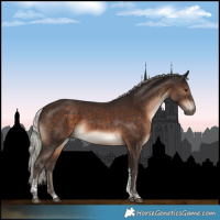 Horse Color:Silver Brown Tobiano