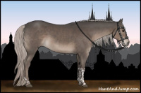 Horse Color:Silver Black Tobiano 