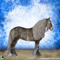 Horse Color:Silver Blue Onyx Ice Sabino 