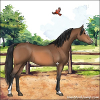 Horse Color:Bay Sabino 