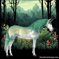 Horse Color:Watercolor Liver Red Onyx Sabino Rabicano