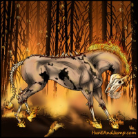 Horse Color:Void White Spotted Silver Classic Champagne Sabino