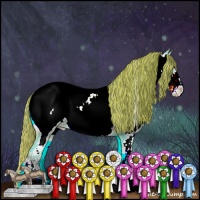 Horse Color:Watercolor Liver Red Onyx Sabino Appaloosa