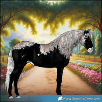 Horse Color:White Spotted Silver Brown Ice Onyx 