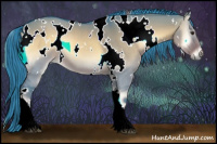 Horse Color:Watercolor White Spotted Liver Red Dun Onyx 