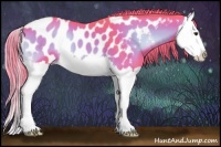 Horse Color:Watercolor Liver Red Onyx Splash Appaloosa 