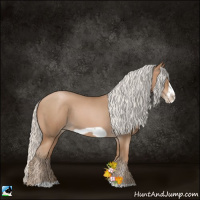 Horse Color:Silver Blue Roan Pearl Frame 