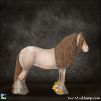 Horse Color:Liver Red Roan Pearl 