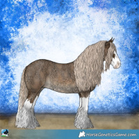 Horse Color:Chocolate Palomino Ice Roan Splash Rabicano