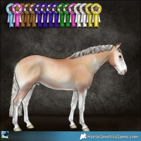 Horse Color:Silver Blue Onyx Pearl Sabino