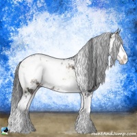 Horse Color:Brown Ice Onyx Sabino 