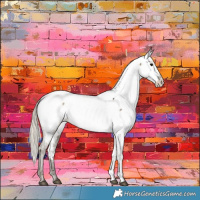 Horse Color:Silver Smoky Grullo Near Fewspot Brindle 