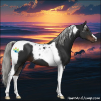 Horse Color:Liver Chestnut Mushroom Tobiano 