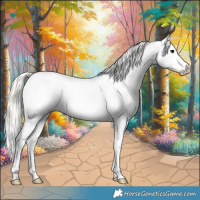 Horse Color:White Spotted Silver Bay Onyx Appaloosa 