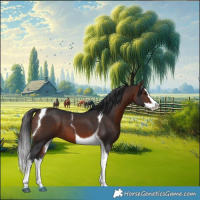 Horse Color:Brown Sabino Splash Tobiano 