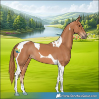Horse Color:Chestnut Tobiano 