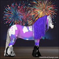 Horse Color:Watercolor Buckskin Dun Splash Leopard  and Watercolor Bay Splash 