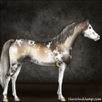 Horse Color:White Spotted Liver Red Onyx Mushroom Splash 