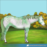 Horse Color:Watercolor Liver Red Onyx Ice Sabino 