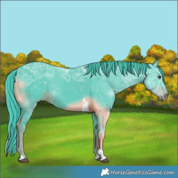 Horse Color:Watercolor Liver Chestnut Ice Tobiano 
