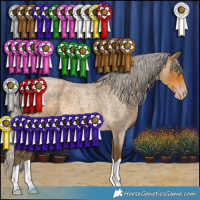 Horse Color:Gray Silver Sable Cream Champagne Roan 