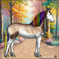 Horse Color:Painted Red Onyx Splash Rabicano 