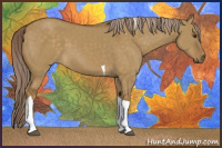 Horse Color:Chocolate Palomino Dun Tobiano 