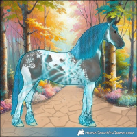 Horse Color:Painted Thunderstruck Smoky Grullo Tobiano 