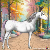 Horse Color:Nacre Watercolor Red Dun Sabino Splash Rabicano