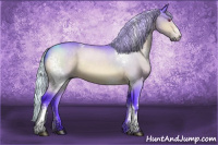 Horse Color:Watercolor White Spotted Silver Brown Chinchilla Ice 
