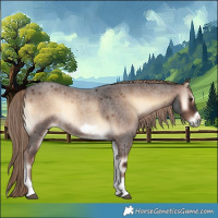 Horse Color:Liver Red Onyx Roan Tobiano Frame Rabicano 