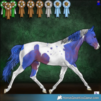 Horse Color:Watercolor Liver Chestnut Tobiano 