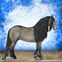 Horse Color:Grullo Mushroom Sabino Rabicano Brindle 