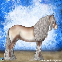 Horse Color:Silver Blue Onyx Pearl Mushroom Rabicano