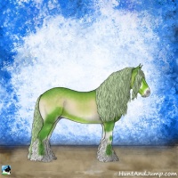 Horse Color:Watercolor Silver Brown Onyx Sabino