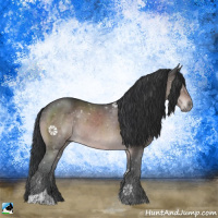 Horse Color:Platinum Brown Tobiano 