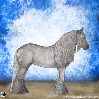 Horse Color:Chocolate Silver Grullo Chinchilla Ice Sabino