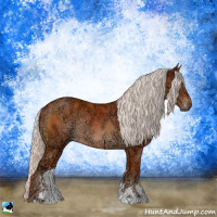Horse Color:Chocolate Silver Bay Ice Sabino Rabicano 