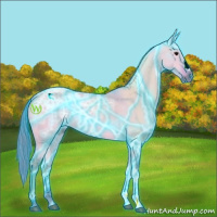 Horse Color:Thunderstruck Watercolor Bay Ice Dun 