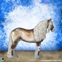 Horse Color:White Spotted Liver Red Onyx Mushroom Rabicano