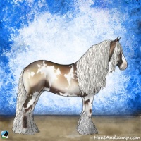 Horse Color:White Spotted Liver Red Onyx Mushroom